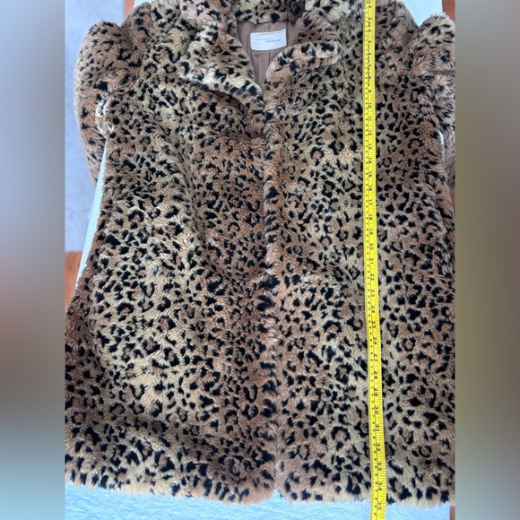Women’s Vintage Penmans Leopard Print Faux Fur Clip Front Lined Pockets Coat S - Picture 11 of 16